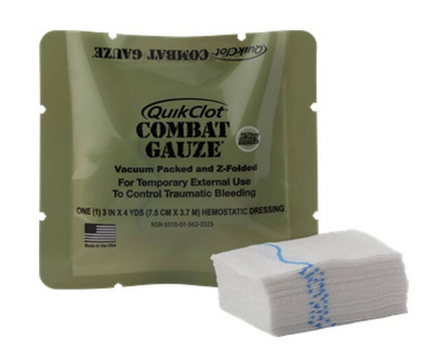 Z-folded Combat Gauze - QuikClot by Teleflex