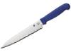 KITCHEN KNIFE UTILITY KNIFE 6'' SERRATED BLUE - SPYDERCO