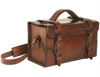 LEATHER BAG WITH REMOVABLE CARRYING STRAP - Mil-Tec® - BROWN