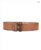 LEATHER BELT 45 MM - MILITARY SURPLUS FROM THE FRENCH ARMY - BROWN 