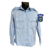 LONG-SLEEVED BLOUSE SHIRT WITH LONG SLEEVES, POCKETS, EPAULETS AND HEM BAND - MEN - BLUE - JANDARMERIA IJJ