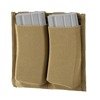 LOW PROFILE ELASTIC DOUBLE MAGAZINE POUCH - DEFCON 5® - COYOTE TAN