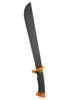 MACHETE BOLO W/ ORANGE-BLACK ABS HANDLE AND SHEATH