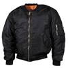 MFH MA1 bomber pilot jacket, black, Large Sizes