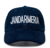 Navy blue "JANDARMERIA" text cap