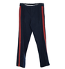 Winter suit trousers for pupils/students - Romanian military surplus - Navy blue with red stripe - used