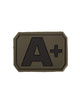 3D BLOOD TYPE PATCH - Mil-Tec® - OD GREEN - A POS