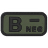 3D VELCRO PATCH - 5 x 2.5 CM - MFH® - FEKETE/OD ZÖLD - VÉRCSOPORT "B NEG"