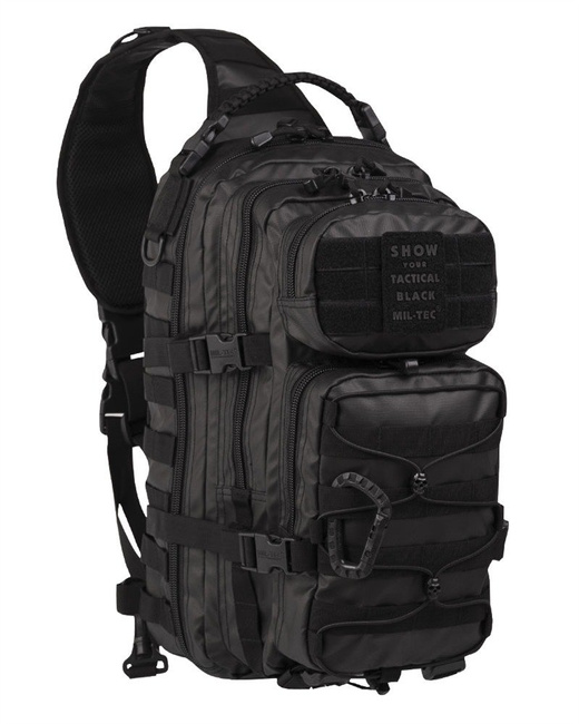 ONE STRAP RUCKSACK - "ASSAULT" - LARGE - 29 L - Mil-Tec® - TACTICAL BLACK