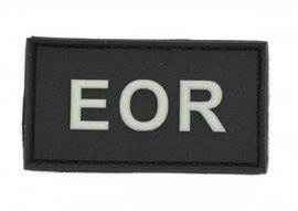 "EOR" VELCRO PATCH - FEKETE