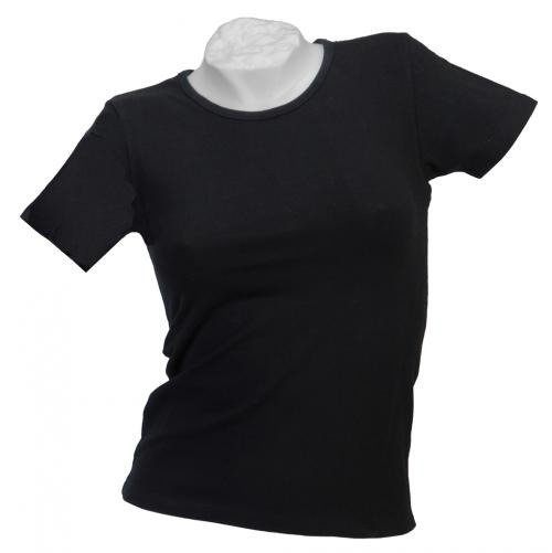 BLACK LADIES STRETCH T-SHIRT