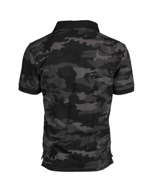 PRE-WASHED COTTON POLO SHIRT - Mil-Tec® - DARK CAMO