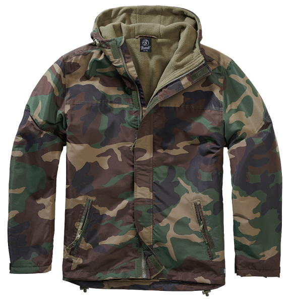 WINDBREAKER FRONT ZIP - WOODLAND - BRANDIT