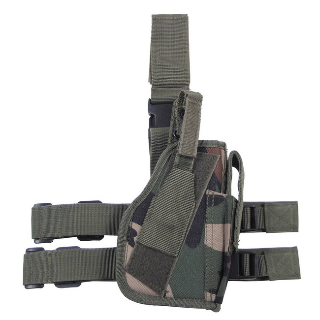 TACTICAL HOLSTER FOR RIGHT LEG - MFH® - WOODLAND