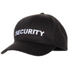 AMERICAN EMBROIDERED CAP "SECURITY", BLACK - MFH