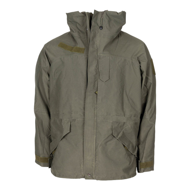 AT RAIN JACKET - KAZ 03 - GORETEX - MILITARY SURPLUS AUSTRIAN ARMY - GREEN OD - USED 