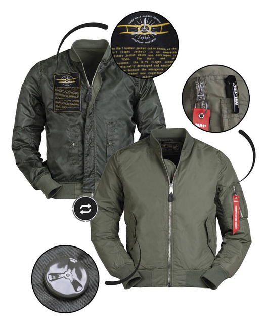 US SUMMER FLIGHT JACKET - MA1® - Mil-Tec® - OD