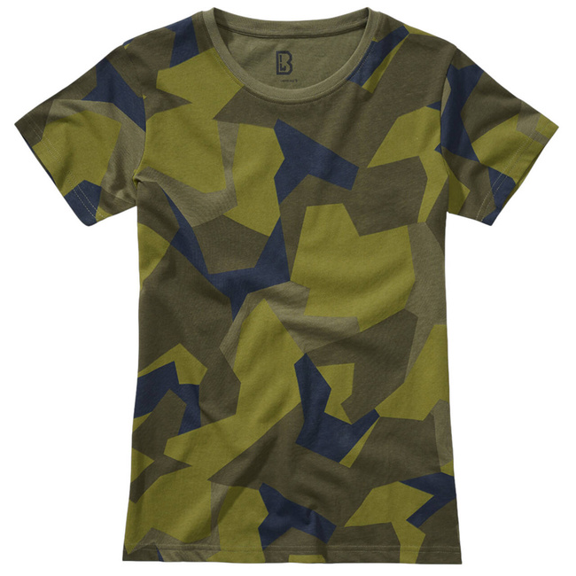 LADIES COTTON T-SHIRT -  SWEDISH CAMO - BRANDIT