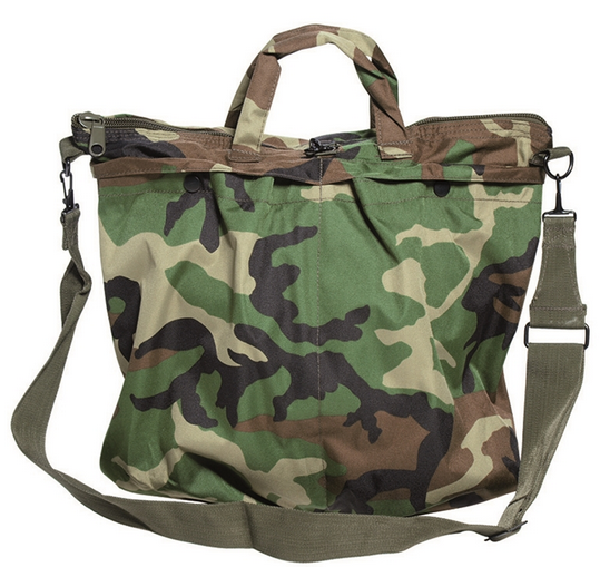 US FLYER′S HELMET BAG WITH CARRYING STRAP - Mil-Tec® - WOODLAND