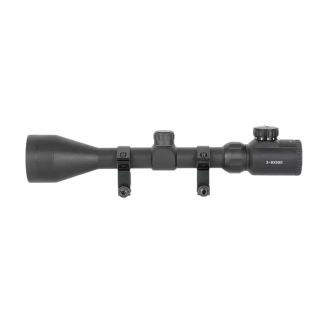 SCOPE 3-9X50 WITH HIGH MOUNTING RINGS - PCS