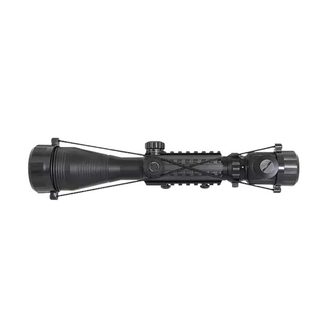  4-12X50EG RIFLESCOPE WITH INTEGRATED MOUNT - BLACK - PCS