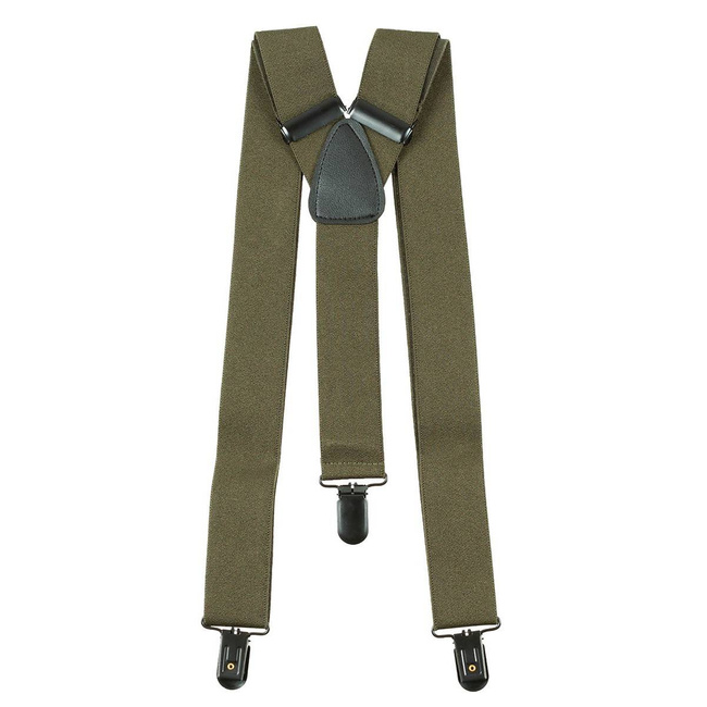 MFH® SUSPENDERS - ELASTIC - ADJUSTABLE - OD GREEN