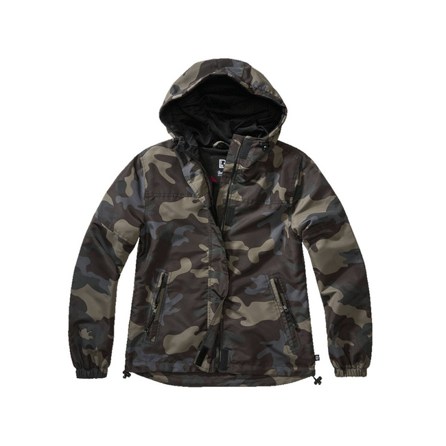  NŐI NYÁRI KABÁT - FRONTZIP SZÉLKABÁT - DARKCAMO - MÁRKÁS