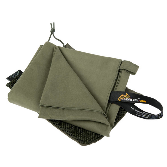 LARGE FIELD TOWEL - 125 x 75 CM - WITH CARRYING POUCH - Helikon-Tex® - OLIVE GREEN