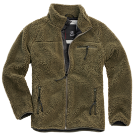 TEDDYFLEECE JACKET - OLIVE - BRANDIT