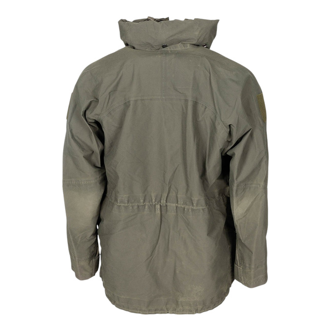 AT RAIN JACKET - KAZ 03 - GORETEX - MILITARY SURPLUS AUSTRIAN ARMY - GREEN OD - USED 