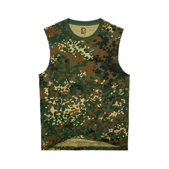 SLEEVELESS COTTON T-SHIRT - FLECKTARN - BRANDIT