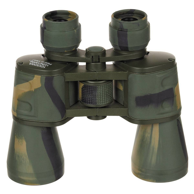 FOLDABLE BINOCULAR - 10 x 50 - RUBY LENS - MFH® - WOODLAND