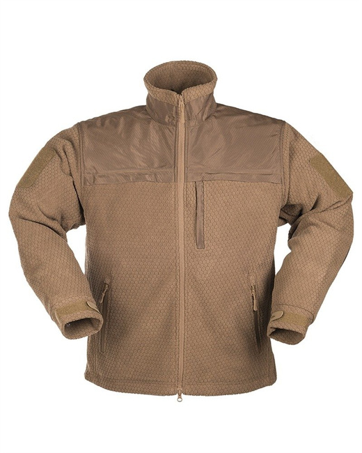 FLEECE DZSEKI - "ELITE" - HEXTAC® - SÖTÉT COYOTE