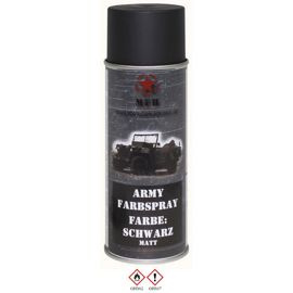 Army spray festék - FEKETE - RAL9021 - szőnyeg - 400 ml