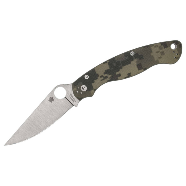 MILITARY 2 G10 DIGITAL CAMO PLAINEDGE - ZSEBKÉS - SPYDERCO