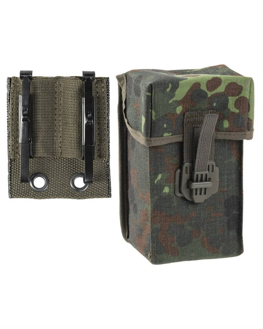 GERMAN G3 MAGAZINE POUCH WITH ADAPTER - MIL-TEC® - FLECKTARN