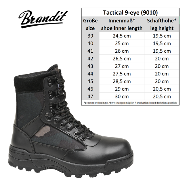 Csizmák Brandit Tactical Boots - Darkcamo