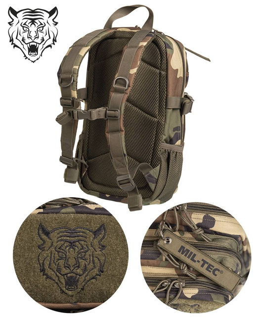 US ASSAULT BACKPACK - KIDS VERSION - 14 L - WOODLAND