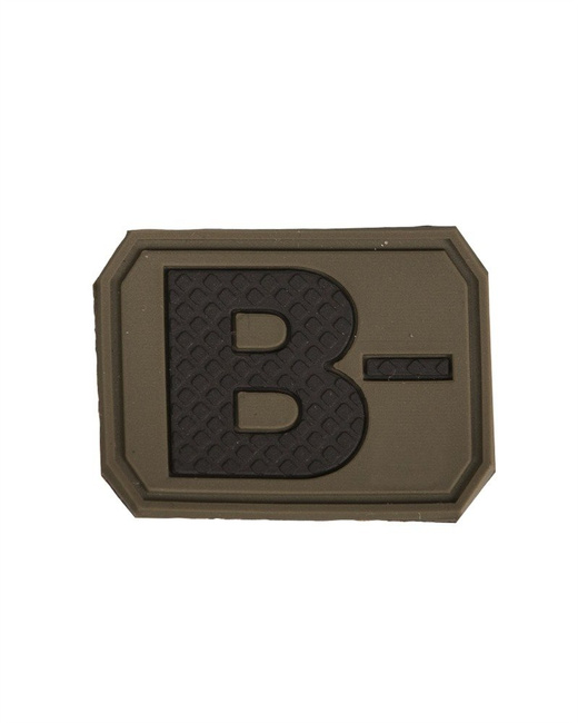 3D BLOOD TYPE PATCH - Mil-Tec® - OD GREEN - B NEG