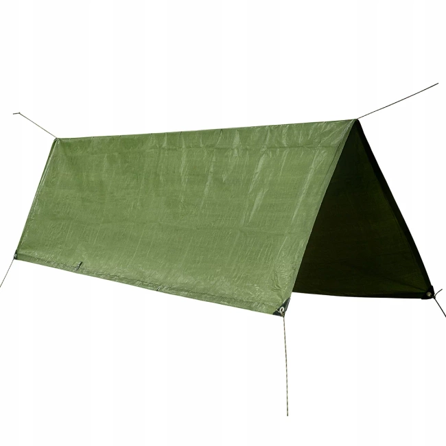 POLYETHYLENE TARPAULIN - Mil-Tec® - OD - 480 x 600 CM