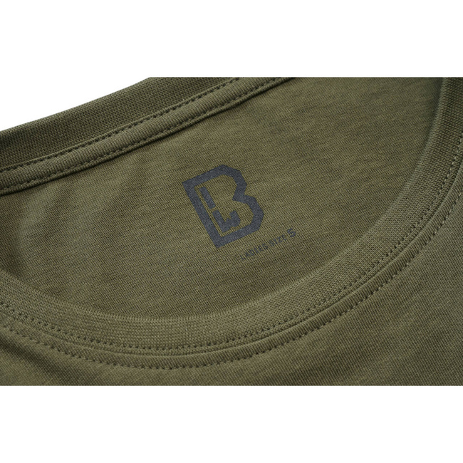 LADIES COTTON T-SHIRT -  OLIVE - BRANDIT