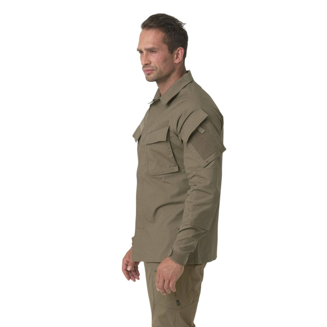 Modern uniform shirt - Raid - Polycotton Stretch Ripstop - Olive RAL 7013 - Helikon-Tex