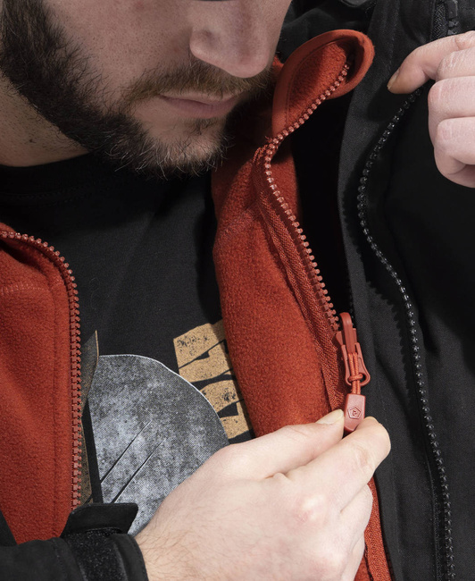 FLEECE JACKET WITH ZIPPER - ATHOS 2.0 - PENTAGON® - COYOTE