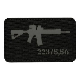 JELVÉNY AR-15 223/5.56 LASER CUT - FEKETE/SZÜRKE - M-TAC