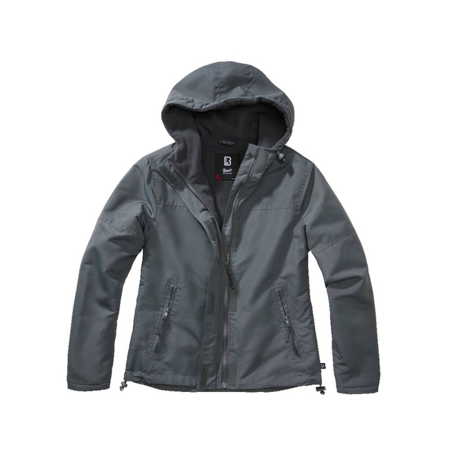 LADIES JACKET - FRONTZIP WINDBREAKER - ANTHRACITE - BRANDIT 