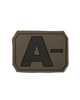 3D BLOOD TYPE PATCH - Mil-Tec® - OD GREEN - A NEG