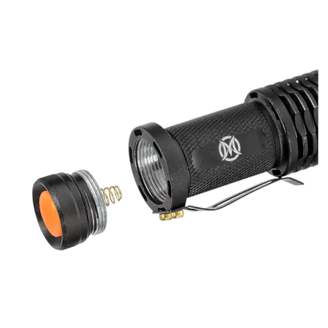 MINI TELESCOPIC FLASHLIGHT - BLACK - WADSN