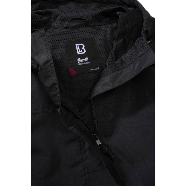 LADIES SUMMER JACKET - FRONTZIP WINDBREAKER - BLACK - BRANDED