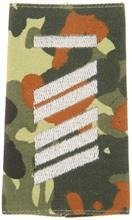 EMBLÉMA - GERMAN ARMY FLECKTARN CAMO/SILVER SHOULDER LOOPS ´OBERSTABSGEFREITER UA´