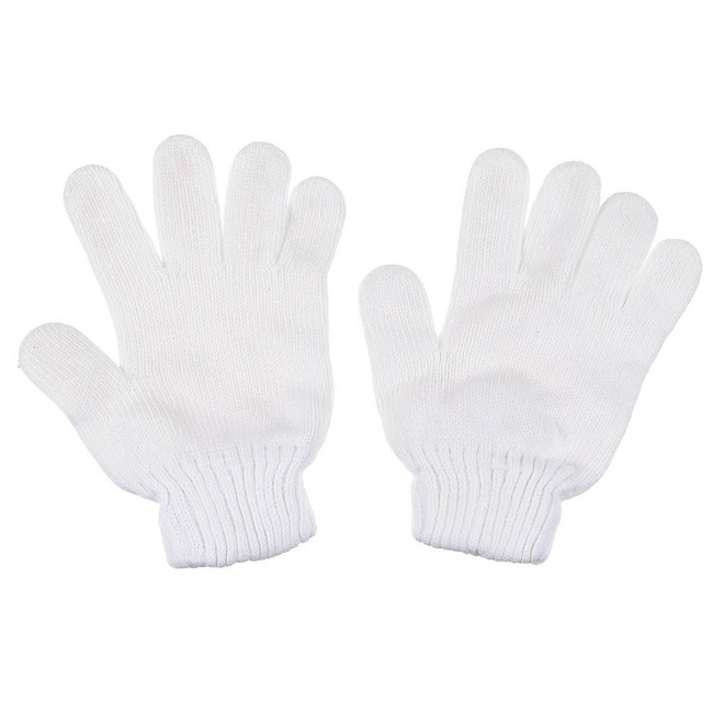 GB GLOVES - KNITTED - WHITE - USED